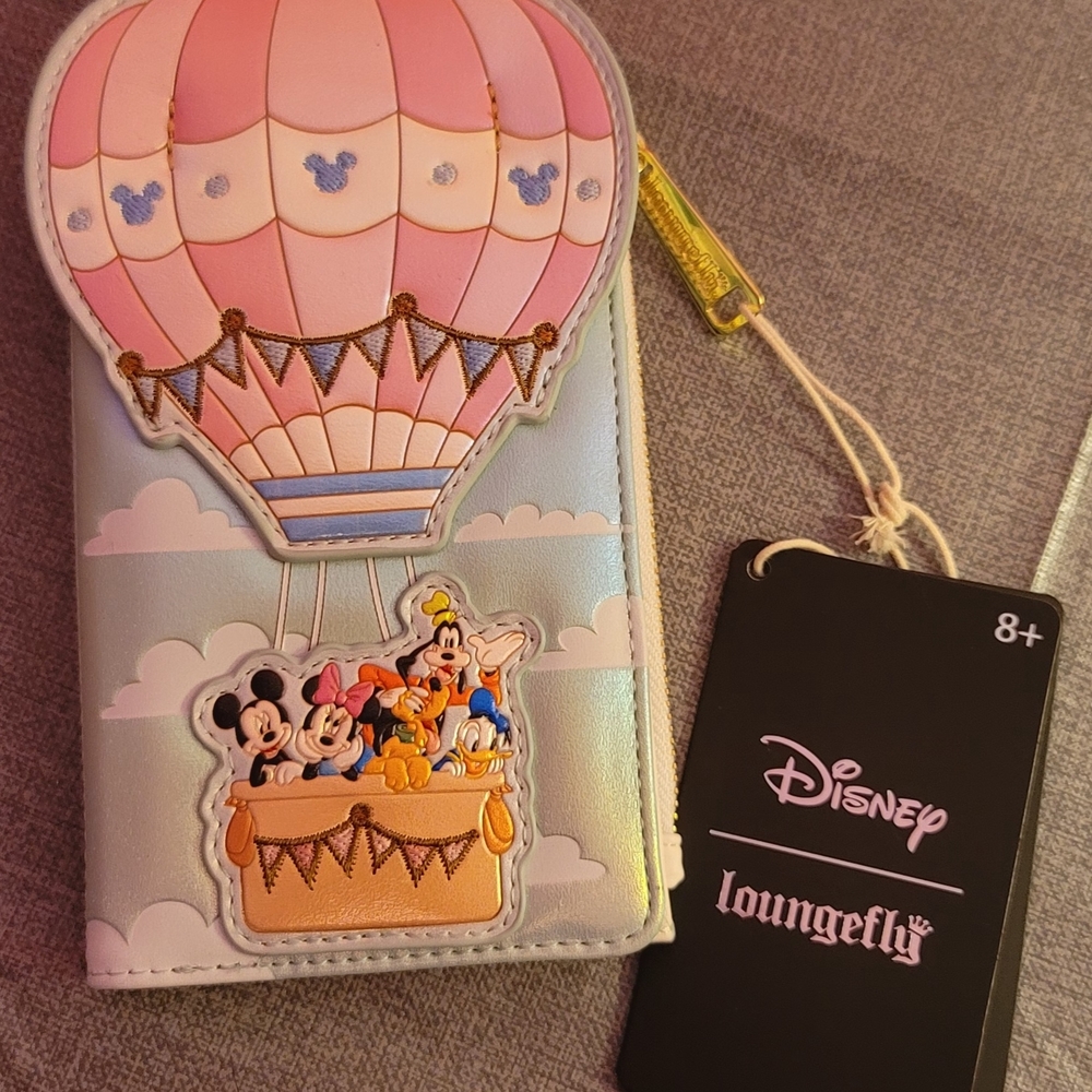 Loungefly Disney Mickey And Friends Hot Air Balloon Wallet-NWT